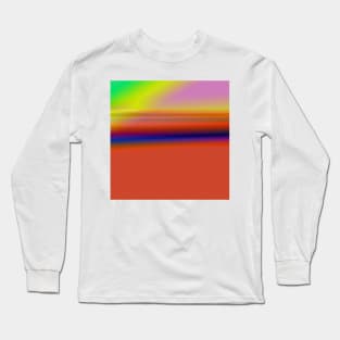 purple green blue abstract texture Long Sleeve T-Shirt